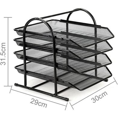 Buy 4 Tier Metal Mesh File Rack and Organizer Best Prices in Bangladesh