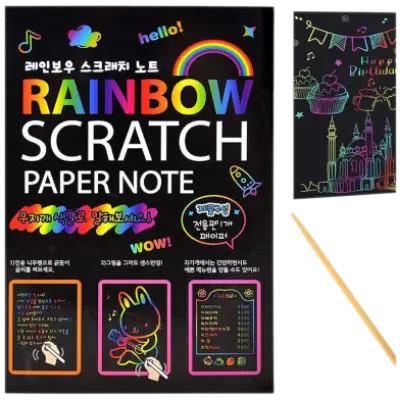 Buy Scratch Art Paper Magic Scratch Art Books For Children Best Prices in Bangladesh