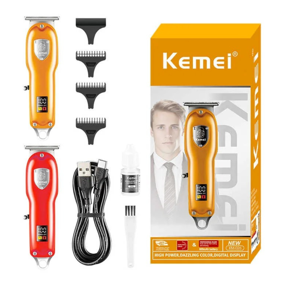 Buy Kemei KM-026 Rechargeable Beard & Hair Clipper Trimmer For Men Online at Best Price In Bangladesh