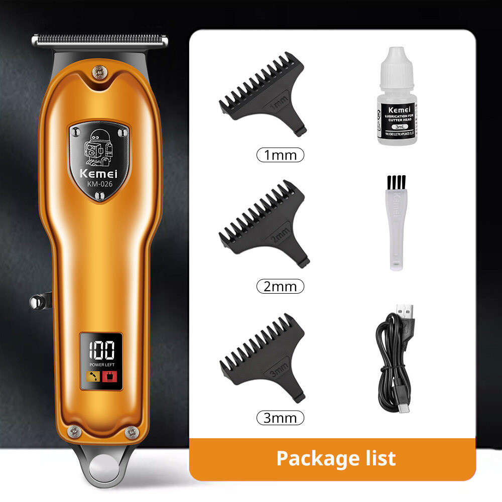 Buy Kemei KM-026 Rechargeable Beard & Hair Clipper Trimmer For Men Online at Best Price In Bangladesh