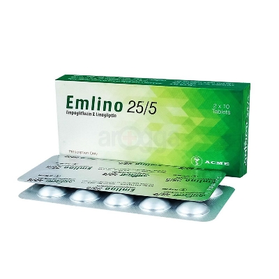 Picture of Emlino 25/5mg Tablet