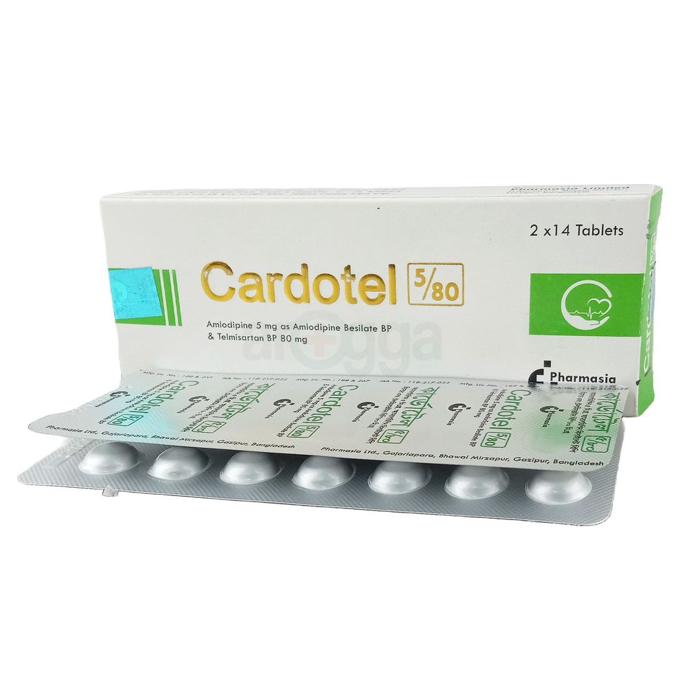 Picture of Cardotel 5/80mg Tablet