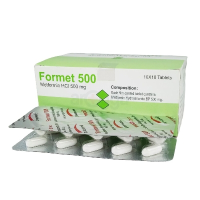 Picture of Formet 500mg Tablet