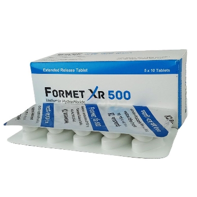 Picture of Formet XR 500mg Tablet