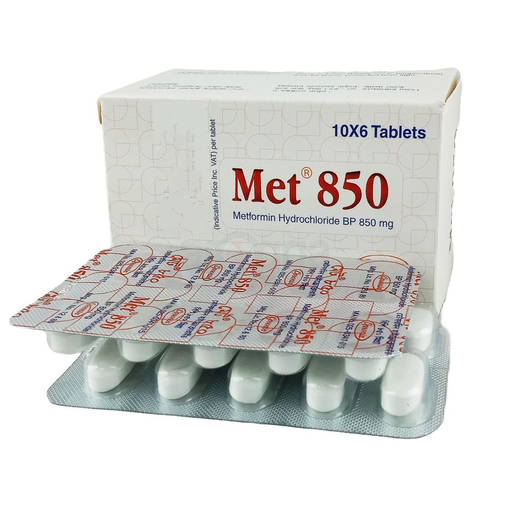 Picture of Met 850mg Tablet