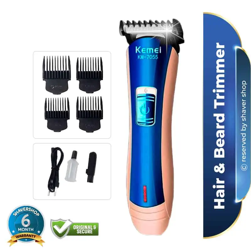 Buy Kemei KM-7055 Beard Trimmer &amp; Amp Hair Clipper Online at Best Price In Bangladesh
