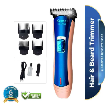 Buy Kemei KM-7055 Beard Trimmer &amp; Amp Hair Clipper Online at Best Price In Bangladesh