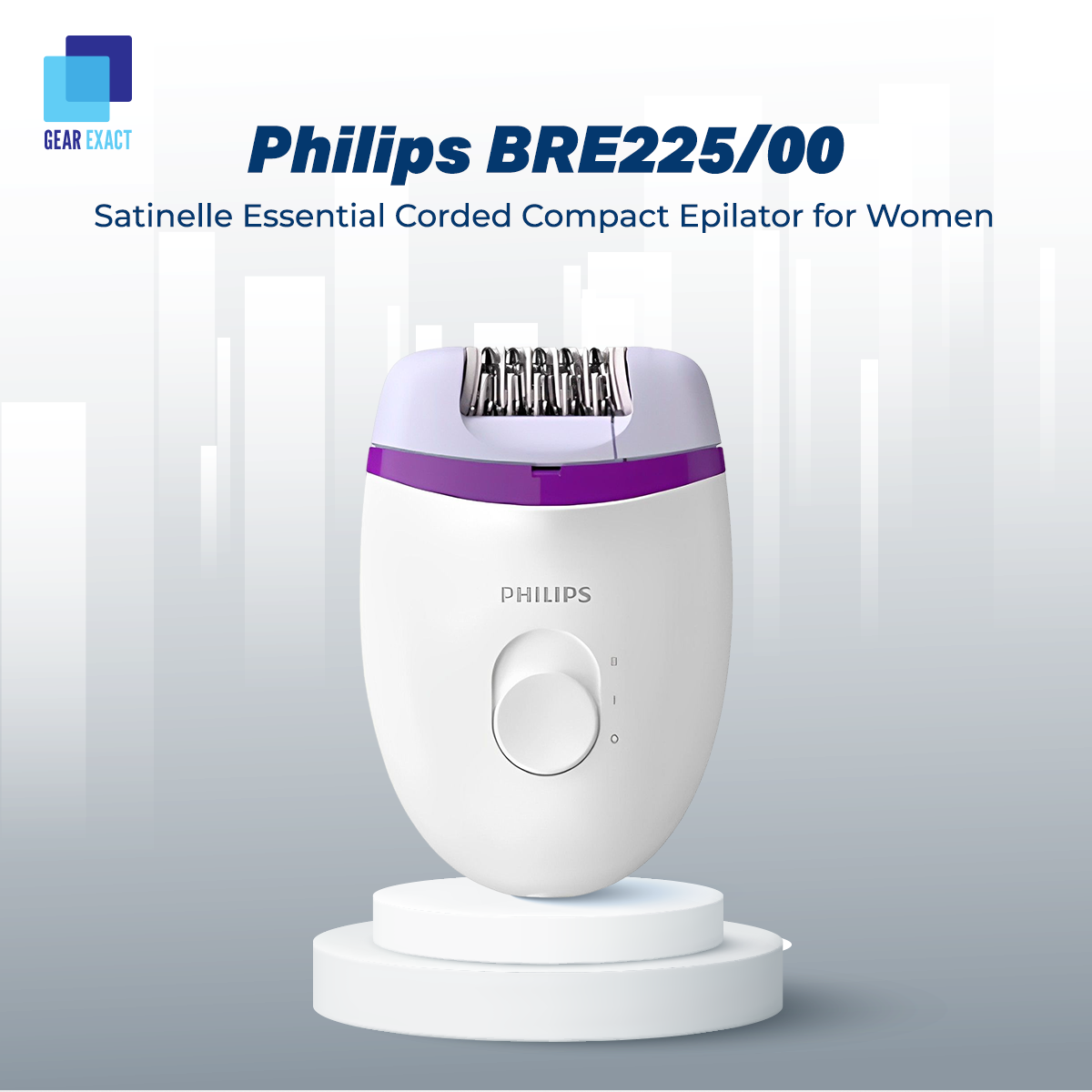 Picture of Philips BRE225/00 Satinelle Essential Corded Compact Epilator for Women