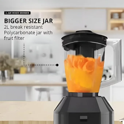 Buy Havells Hexo Plus 4 Jars 1100 Watts Mixer Grinder COPPER Heavy Duty Black  Online