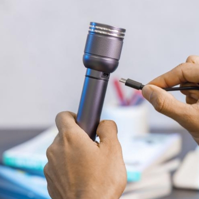 Picture of Geepas GFL51078 USB Rechargeable Waterproof LED Flashlight