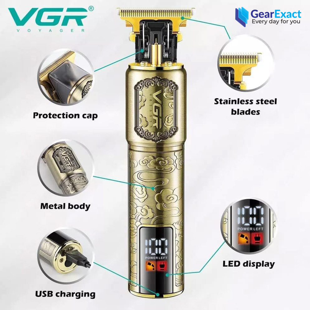 Picture of VGR V-073 Professional Hair Trimmer with LED Display for Men