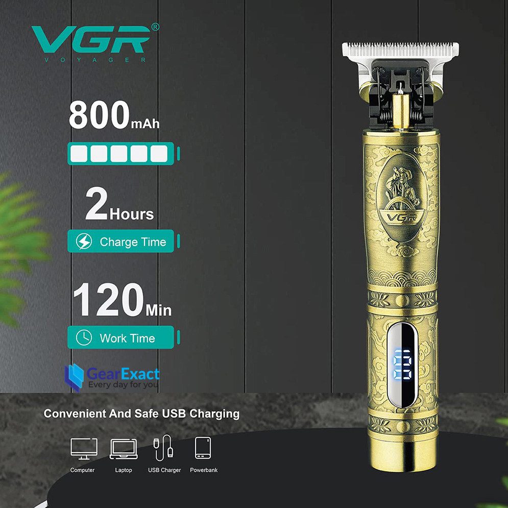Picture of VGR V-091 Hair Clipper and Beard Trimmer with Digital Display for Men
