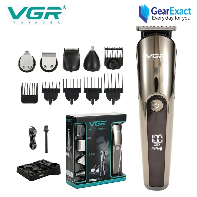 Picture of VGR V-107 Professional IPX6 Washable Grooming Kit Face, and Body 11 in 1 for Men