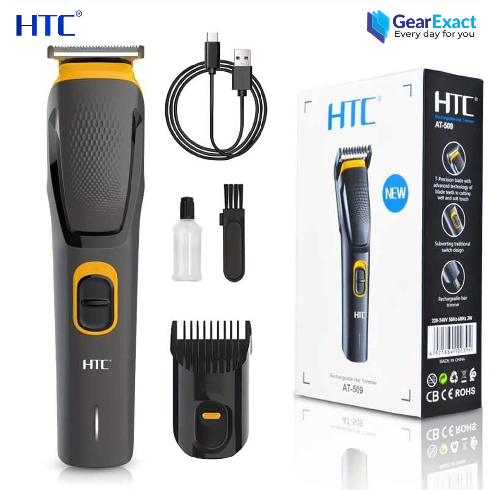 Picture of HTC AT-509 Rechargeable Hair and Beard Trimmer for Men
