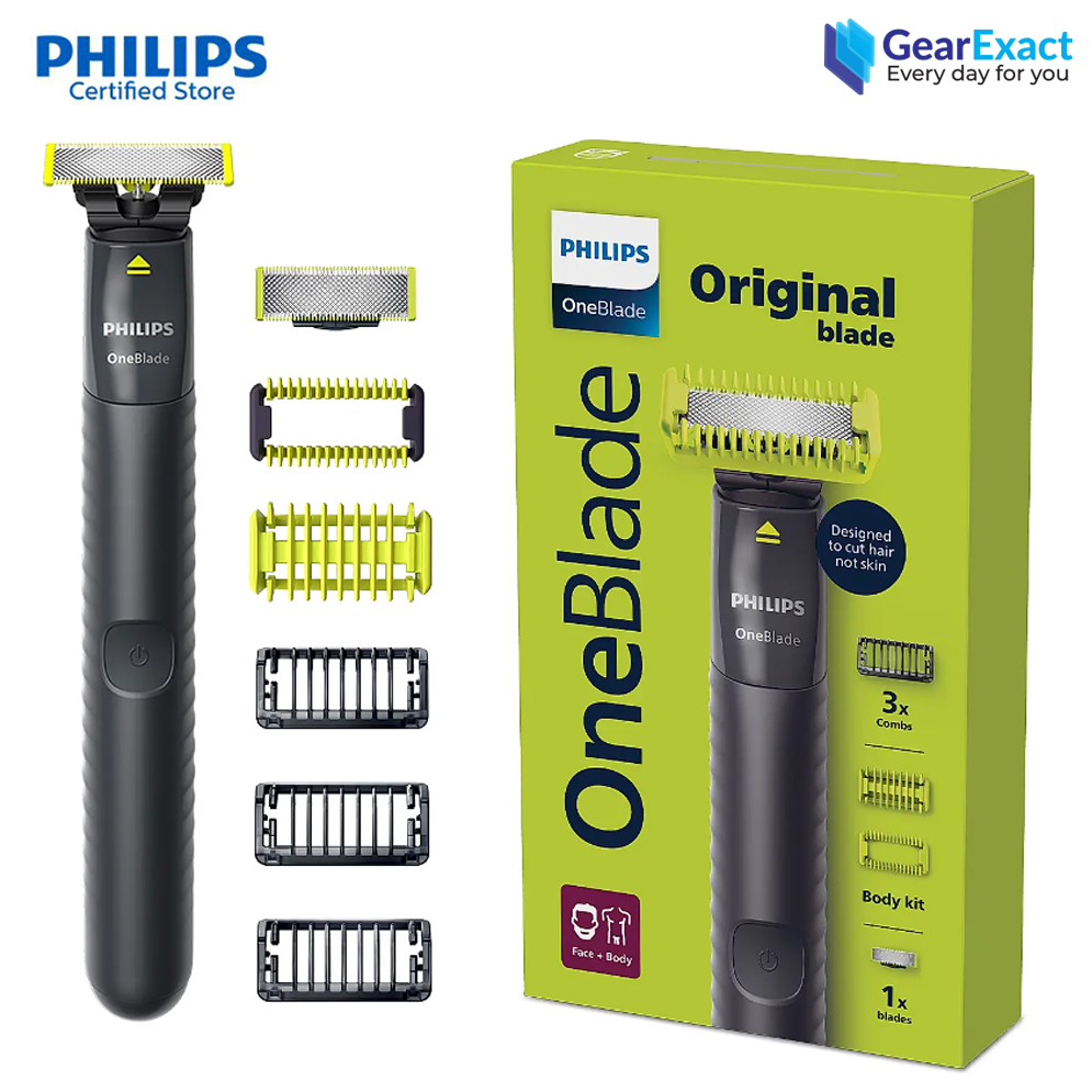 Picture of Philips QP1624/10 OneBlade and Hybrid Trimmer Face, Body for Men