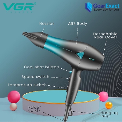 Picture of VGR V-455 Essential DryCare Hair Dryer Salon Series for Women