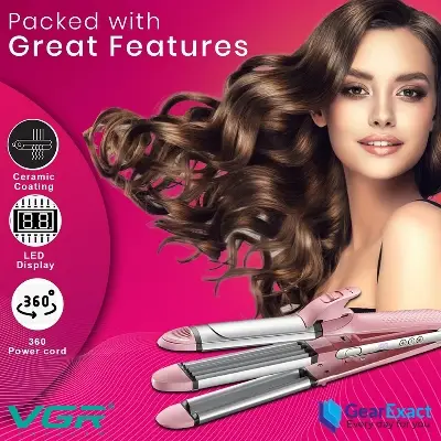 Picture of VGR V-563 Multi-Styler 4-in-1 Straightener, Curler, Crimper & Waver Salon Series for Women