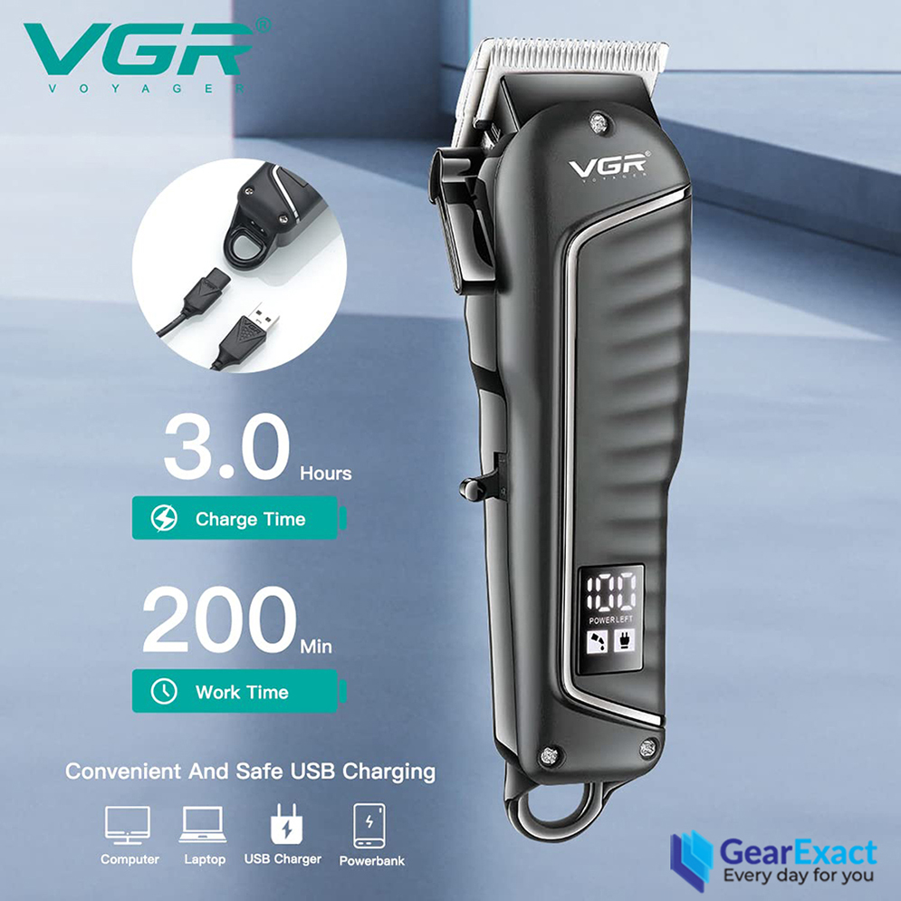 Picture of VGR V-683 Cordless Hair Clipper with Taper Lever Adjustment for Men