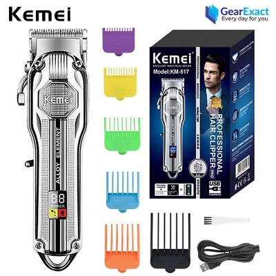 Picture of Kemei KM-517 Cordless Hair Clipper and Beard Trimmer for Men