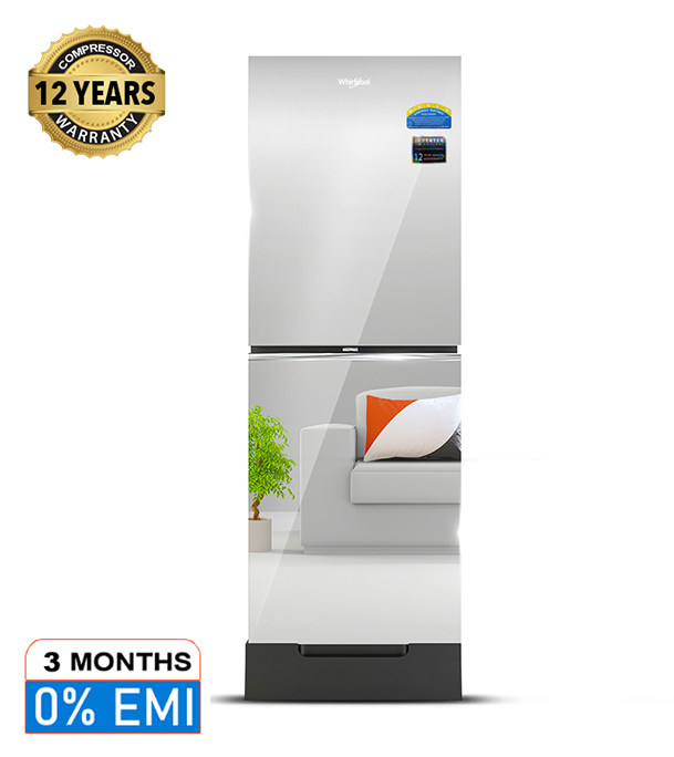 Buy Whirlpool 236 Liter Glass Door Fresh Magic Pro Mirror Inverter Frost Refrigerator at Best Price In Bangladesh