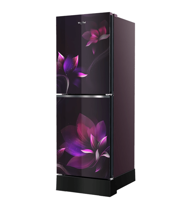 Buy Whirlpool 236 Liter Freshmagic Pro Inverter Glass Door Floret Purple at Best Price In Bangladesh