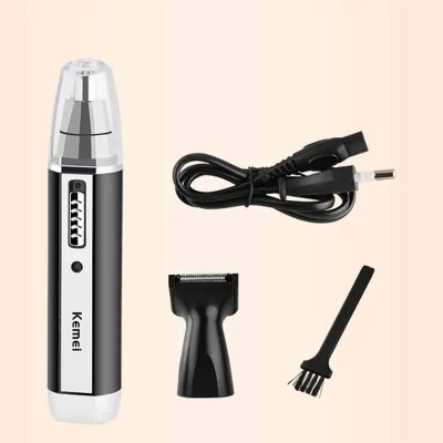 Buy Kemei KM-6632 2 In 1 Rechargeable Nose Hair Trimmer at Best Price In Bangladesh
