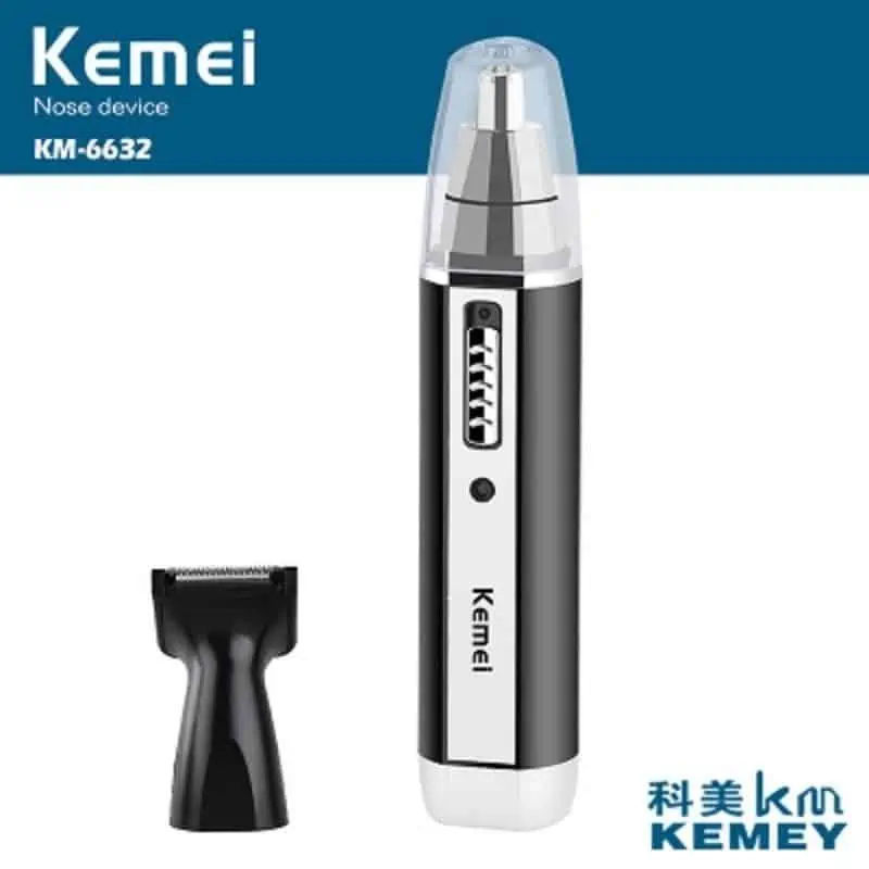Buy Kemei KM-6632 2 In 1 Rechargeable Nose Hair Trimmer at Best Price In Bangladesh
