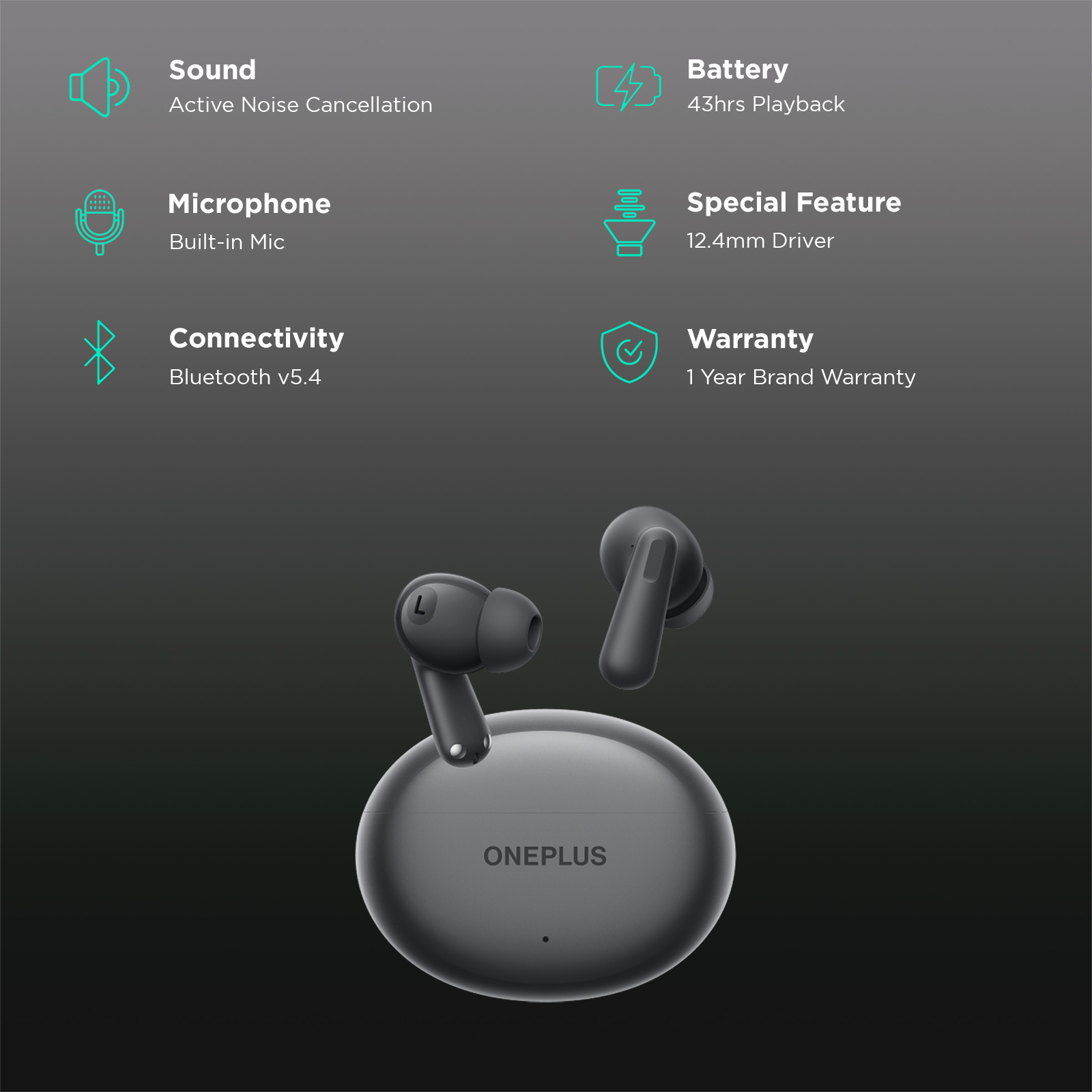 Picture of OnePlus Nord Buds 3 32dB ANC TWS Earbuds