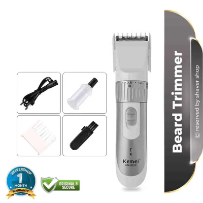Buy Kemei KM-9020 Beard Trimmer For Men – Silver at Best Price In Bangladesh