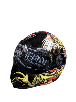 Picture of Adonis Dragon  Full Face Helmet (Glossy Yellow)