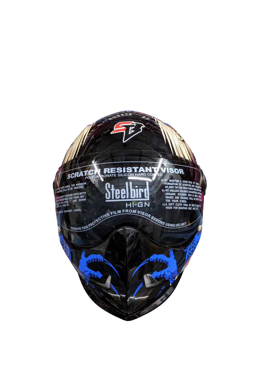 Picture of Adonis Dragon  Full Face Helmet (Glossy Blue)