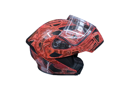 Picture of Stealth 812 Ducati Red Modular Full Face Helmet