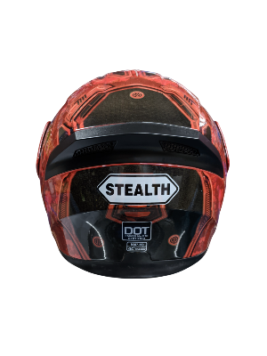 Picture of Stealth 812 Ducati Red Modular Full Face Helmet
