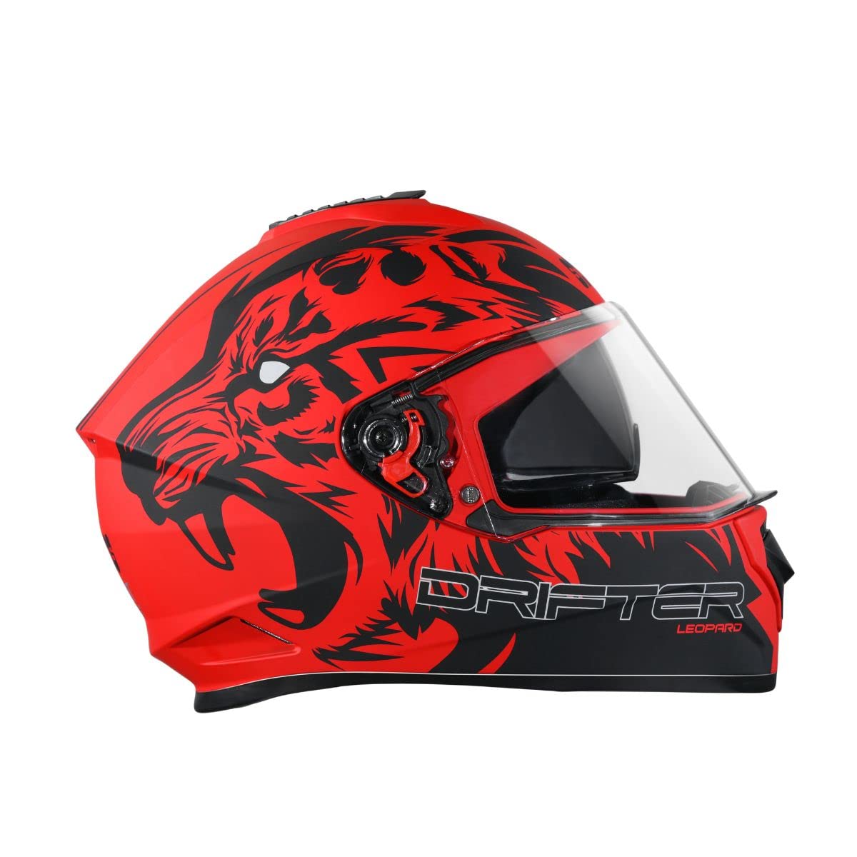 Picture of Studds Drifter D2 Full Face Helmet Leopard Glossy Red