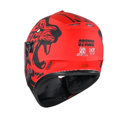 Picture of Studds Drifter D2 Full Face Helmet Leopard Glossy Red
