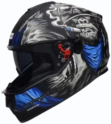Picture of Studds Drifter D3 Full Face Helmet Rampage Glossy black blue