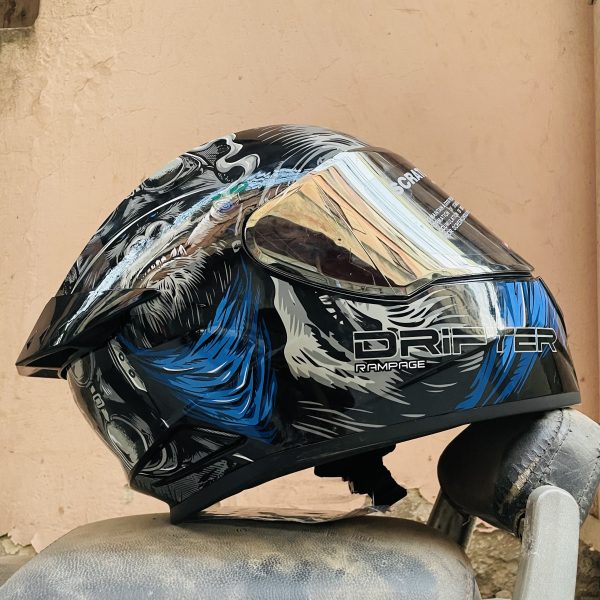 Picture of Studds Drifter D3 Full Face Helmet Rampage Glossy black blue