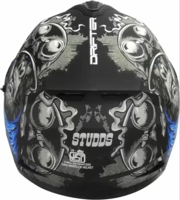 Picture of Studds Drifter D3 Full Face Helmet Rampage Glossy black blue