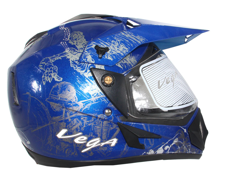 Picture of Vegaa Off Road Helmet Sketch Blue