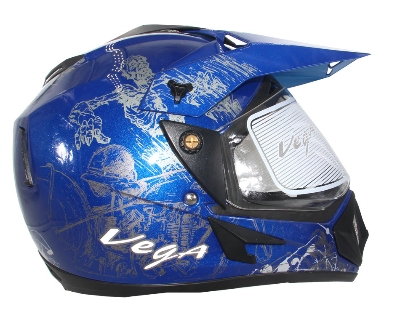 Picture of Vegaa Off Road Helmet Sketch Blue