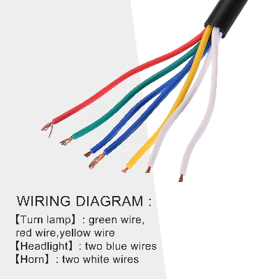 Picture of Universal Motorcycle Handlebar Switch - Bike/Scooter Light, Turn Signals & Horn Switch On/Off Button