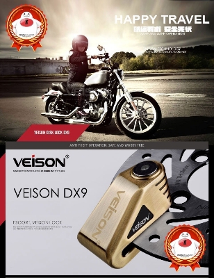 Picture of VEISON DX9 6mm Anti Acid Disc Lock ( Multi Colour)