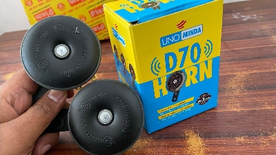 Picture of UNO MINDA D70 High Quality Universal Motorcycle Horn- 2pcs Set