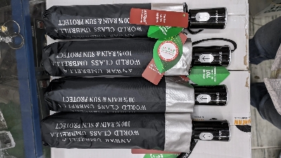 Picture of Anwar Auto Open 8 Spoke world class Heavy duty Umbrella ( Black )