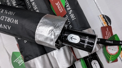 Picture of Anwar Auto Open 8 Spoke world class Heavy duty Umbrella ( Black )