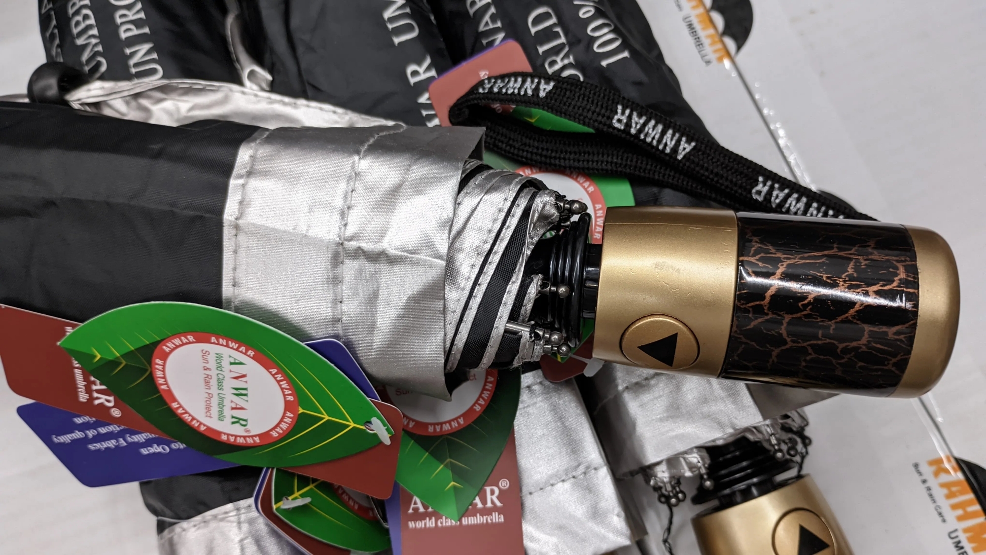 Picture of Anwar Auto Open 10 Spoke world class Heavy duty Umbrella ( Black )