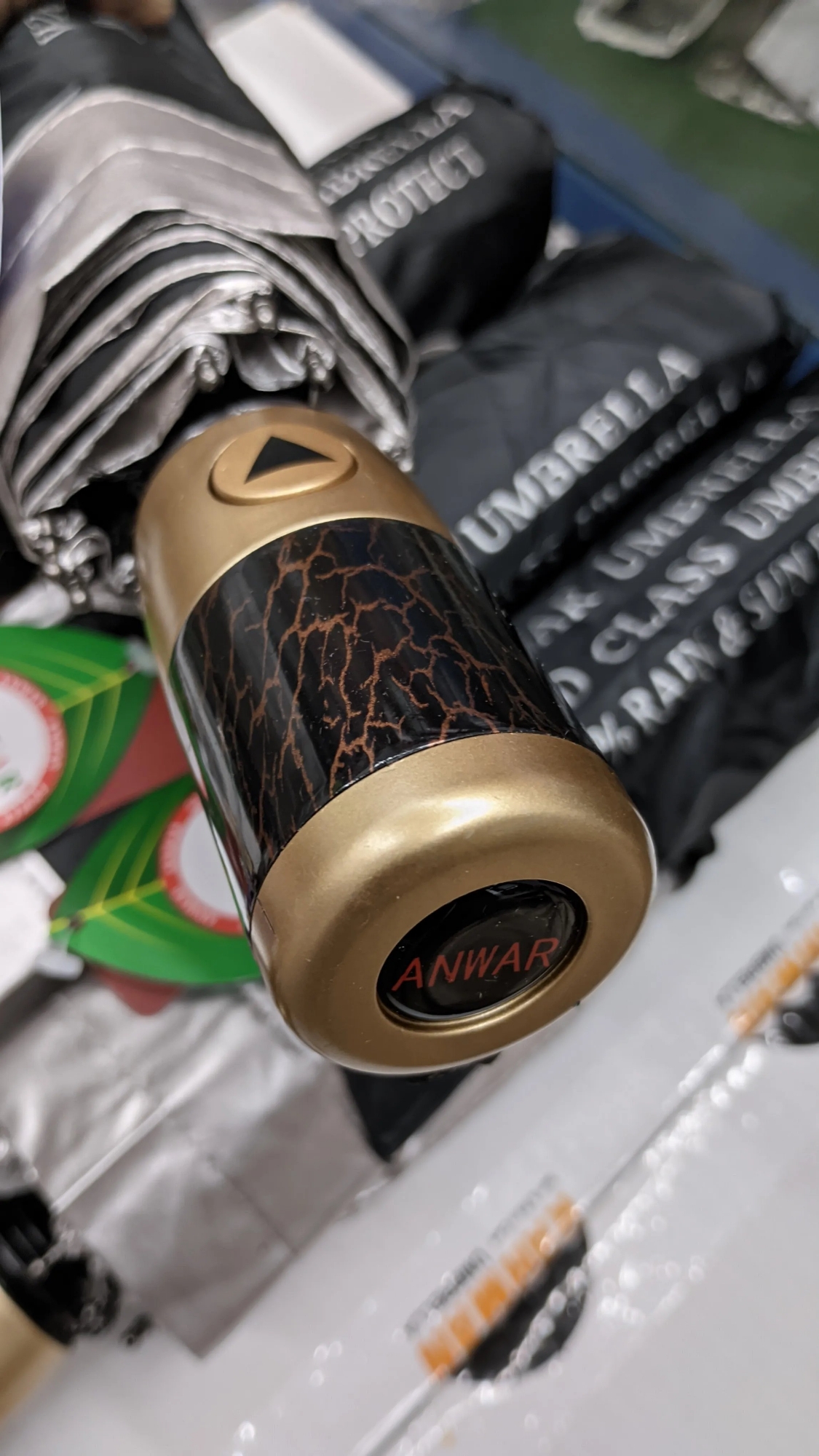 Picture of Anwar Auto Open 10 Spoke world class Heavy duty Umbrella ( Black )