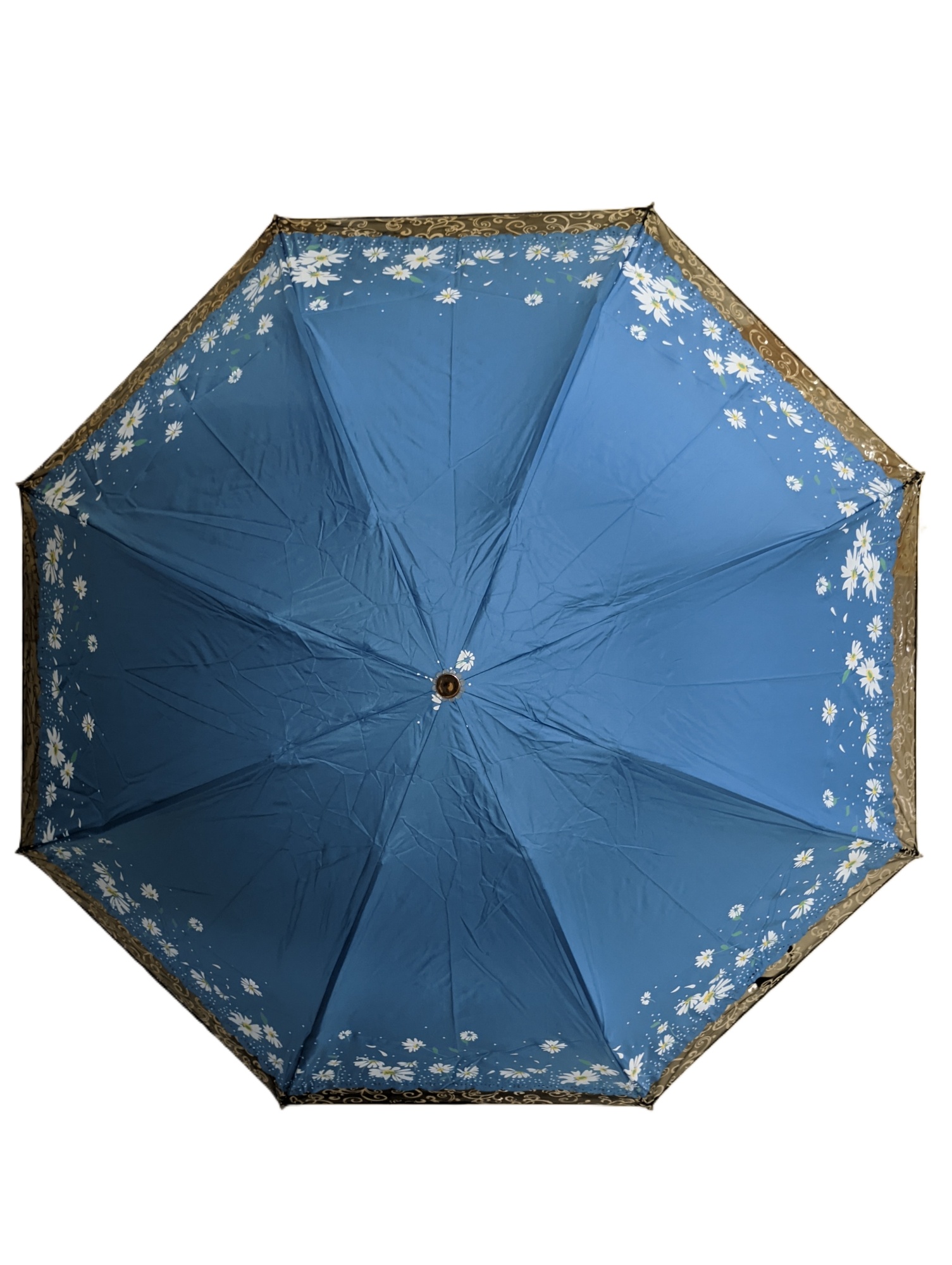 Picture of 3 Fold Fashionable manual open Umbrella with beautiful Lace outline