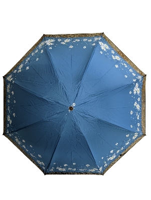 Picture of 3 Fold Fashionable manual open Umbrella with beautiful Lace outline