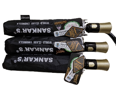 Picture of Shankar Auto Open 8 Spoke world class Heavy duty Umbrella ( Black )